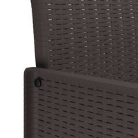 Tuinstoel 2 pcs Bruin 53 x 49 x 85 cm PP 9