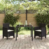Tuinstoel 2 pcs Bruin 53 x 49 x 85 cm PP 3