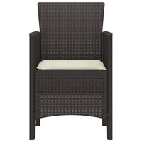 Tuinstoel 2 pcs Bruin 53 x 49 x 85 cm PP 6