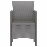 Tuinstoel 2 pcs Lichtgrijs 53 x 49 x 85 cm PP 6