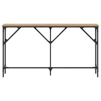 Wandtafel artisanaal eikenkleurig 140 x 23 x 75 cm 5