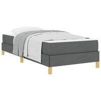 Boxspring bed Donkergrijs en Bruin 80 x 200 cm 3