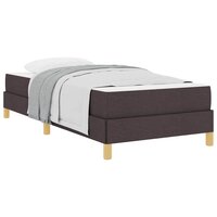 Boxspring bed Bruin 80 x 200 cm Stof en Engineered Hout 3