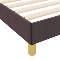 Boxspring bed Bruin 90 x 190 cm Stof en Engineered Hout 9