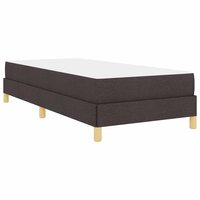 Boxspring bed Bruin 90 x 200 cm Stof en Engineered Hout 8