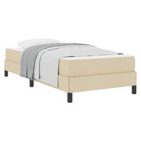 Boxspring bed met matras Cr&egrave;me 80 x 200 cm Stof 3