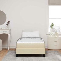 Boxspring bed met matras Cr&egrave;me 80 x 200 cm Stof 4
