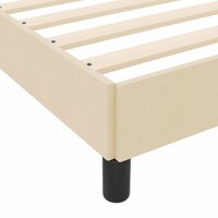Boxspring bed met matras Cr&egrave;me 80 x 200 cm Stof 9