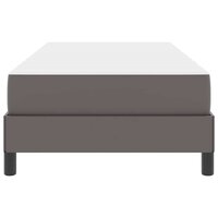 Bed met matras Grijs 80 x 200 cm Kunstleer 6