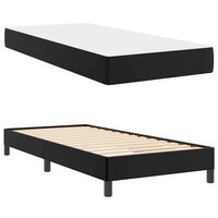 Bed met matras Zwart 90 x 190 cm Kunstleer 5