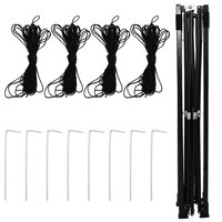 Kas met dak Groen 290 x 580 x 315 cm Staal 9