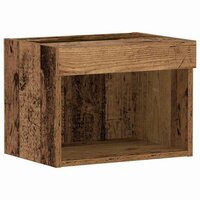 TV-kast Wandgemonteerd Oud hout 40 x 30 x 30 cm Bewerkt hout 2
