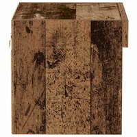TV-kast Wandgemonteerd Oud hout 40 x 30 x 30 cm Bewerkt hout 7