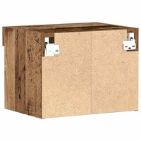 TV-kast Wandgemonteerd Oud hout 40 x 30 x 30 cm Bewerkt hout 8