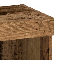 TV-kast Wandgemonteerd Oud hout 40 x 30 x 30 cm Bewerkt hout 9