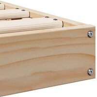 Bedframe Naturel 90 x 220 cm Massief grenenhout 7