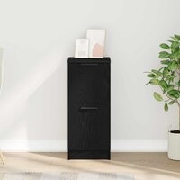 Dressoir Zwart eiken 30 x 30 x 70 cm Bewerkt hout 4