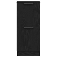 Dressoir Zwart eiken 30 x 30 x 70 cm Bewerkt hout 7