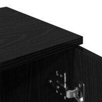 Dressoir Zwart eiken 30 x 30 x 70 cm Bewerkt hout 9