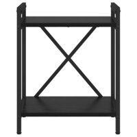 Boekenkast Zwart eiken 40 x 30 x 48.5 cm Bewerkt hout 5