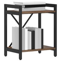 Boekenkast Gerookt eiken 40 x 30 x 48.5 cm Bewerkt hout 3