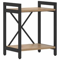 Boekenkast artisanaal eikenkleurig 40 x 30 x 48.5 cm 2