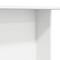 Eettafel Wit 110 x 60 x 75 cm Bewerkt hout 8