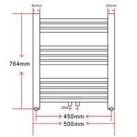 Radiator/handdoekenrek curve 500x764 mm 9
