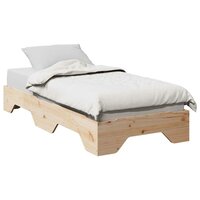 Bedframe zonder matras stapelbaar 80x200 cm massief hout 4