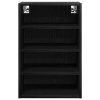 Hangkast Riga Zwart eiken 40 x 29,5 x 60 cm Bewerkt hout 5