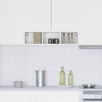 Hangkast met plank Riga Wit 20 x 29,5 x 80 cm Bewerkt hout 4