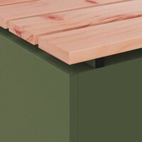 Tuinbank Olijfgroen 60 x 40 x 43 cm Staal 7