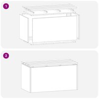 Tuinbank Zilver 80 x 40 x 43 cm Gegalvaniseerd staal 8
