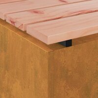 Tuinbank Roestig 40 x 40 x 43 cm Cortenstaal 8