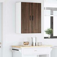 Keukenkast aan de muur Bruin Eiken 30 x 31 x 80 cm Bewerkt hout 4