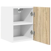 Hangkast Riga Sonoma Eik en Wit 30 x 31 x 40 cm Bewerkt hout 5
