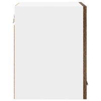 Hangkast Riga Gerookte Eik en Wit 30 x 31 x 40 cm Bewerkt hout 7