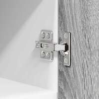 Hangkast Riga Grijs Sonoma en Wit 30 x 31 x 40 cm Bewerkt hout 9