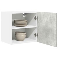 Hangkast Riga Beton Grijs en Wit 40 x 31 x 40 cm Bewerkt hout 3