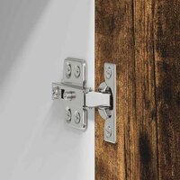 Hangkast Riga Gerookte Eik en Wit 40 x 31 x 40 cm Bewerkt hout 9