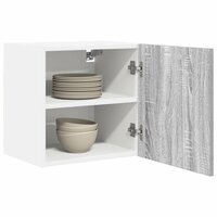 Hangkast Riga Grijs Sonoma en Wit 40 x 31 x 40 cm Bewerkt hout 3
