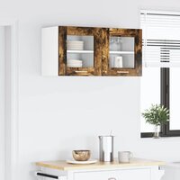 Hangkast Riga Gerookt eiken 40 x 31 x 40 cm Bewerkt hout 4