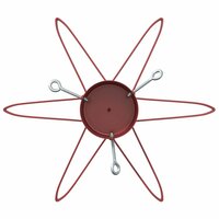 Kerstboomstandaard 1.73 Rood 49 x 49 x 15,5 cm Staal 7