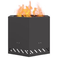 Vuurkorf Zwart 58 x 58 x 51 cm Staal 3