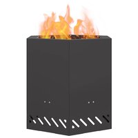 Vuurkorf Zwart 48 x 48 x 51 cm Staal 3