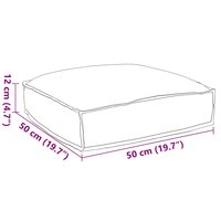 Palletkussen voor zitting Grijs 50 x 50 x 12 cm Oxford stof 7