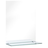 Wandspiegel met schap 30x50 cm gehard glas 2