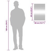 Wandspiegel 40x60 cm rechthoekig glas 7