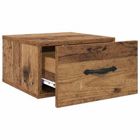 Nachtkastje met lade Oud hout 35 x 35 x 20 cm Bewerkt hout 5