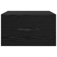 Nachtkastje met lade Zwart eiken 35 x 35 x 20 cm Bewerkt hout 6